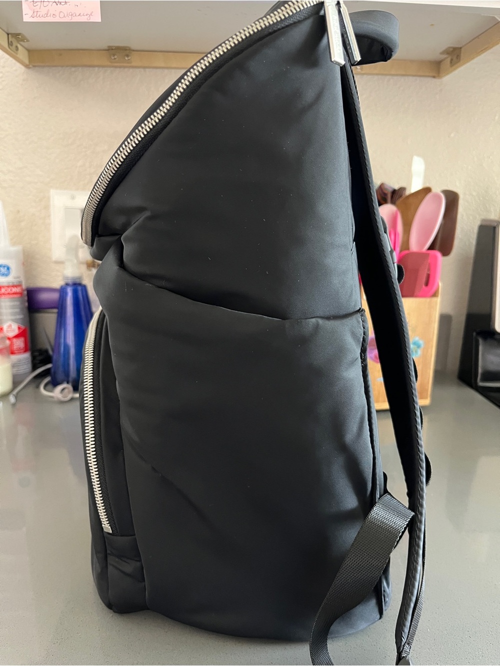 lululemon athletica Black Backpack with Silver Accents - Picture 4 of 9